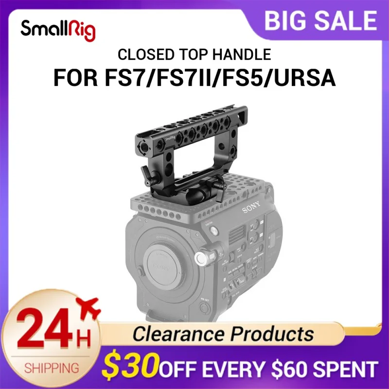 SmallRig DSLR Camera Hand Grip Top Handle for FS7 / FS7II / FS5 / Ursa Mini With Cold Shoe Mount for Microphone DIY Options 1979
SmallRig DSLR Camera Hand Grip Top Handle for FS7 / FS7II / FS5 / Ursa Mini With Cold Shoe Mount for Microphone DIY Options 1979