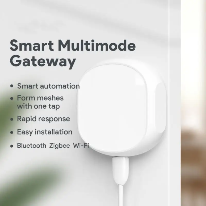 Умный шлюз Tuya Zigbee, многорежимный хаб с поддержкой Wi-Fi, Bluetooth, мост для умного дома, управление через приложение, поддержка Alexa Google Home
Умный шлюз Tuya Zigbee, многорежимный хаб с поддержкой Wi-Fi, Bluetooth, мост для умного дома, управление через приложение, поддержка Alexa Google Home