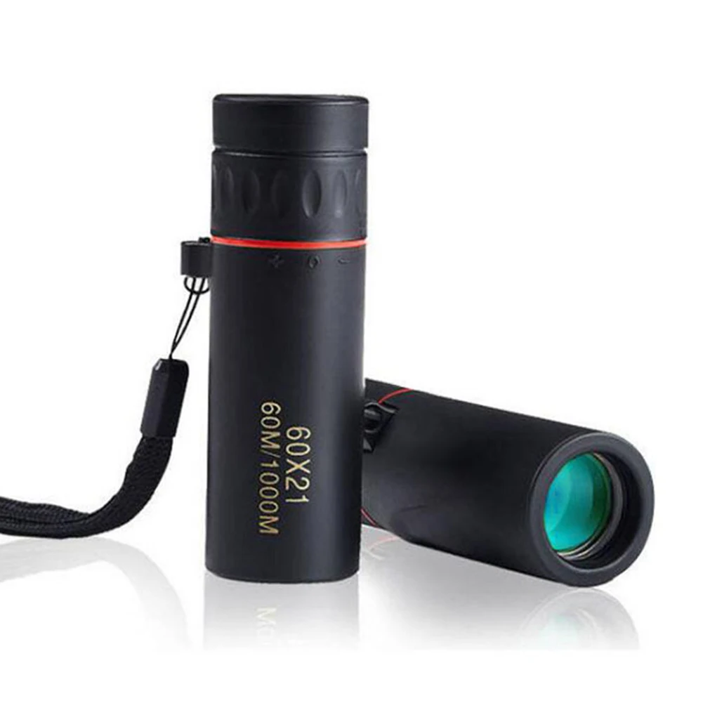 60x21 BAK4 Zoom Monocular Binoculars with Wrist Strap Mini Portable Telescope Optics Scope for Outdoor Camping Hunting
60x21 BAK4 Zoom Monocular Binoculars with Wrist Strap Mini Portable Telescope Optics Scope for Outdoor Camping Hunting