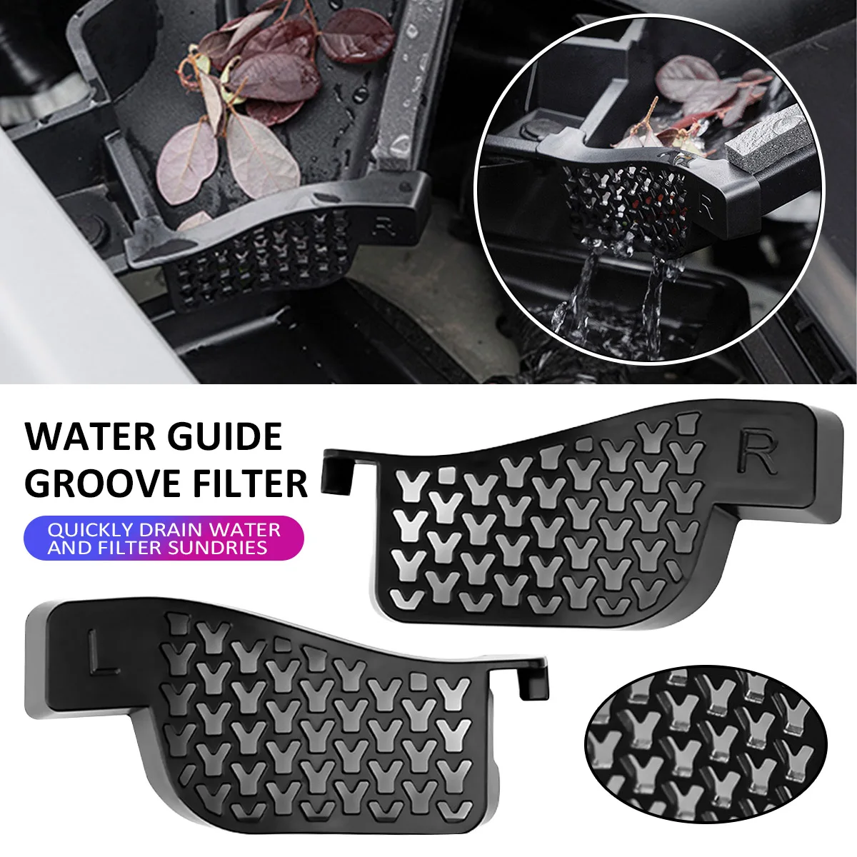 Car Debris Filter for Tesla Model Y Anti-leakage Net Water Guide Groove Leak Filter Front Trunk Cover Auto Accessories
Car Debris Filter for Tesla Model Y Anti-leakage Net Water Guide Groove Leak Filter Front Trunk Cover Auto Accessories