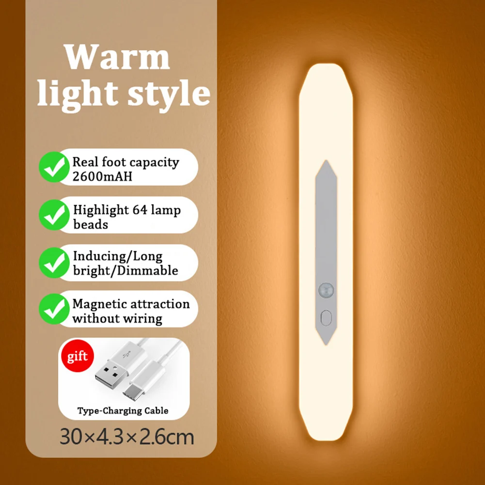 Motion Activated LED Closet Light USB Rechargeable Night Light Magnetic Stick-on Light for Kitchen Bedroom Dorm
Motion Activated LED Closet Light USB Rechargeable Night Light Magnetic Stick-on Light for Kitchen Bedroom Dorm