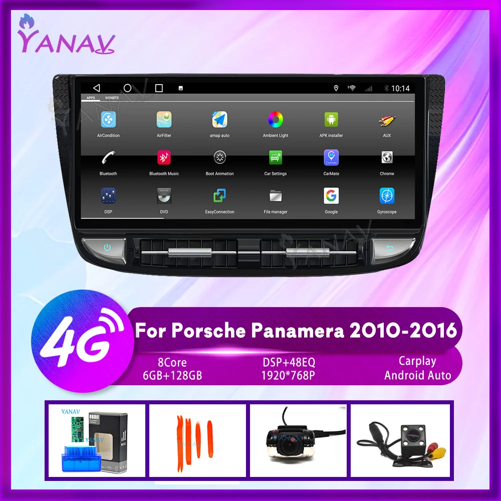 6G+128GB Android Car Radio For Porsche Panamera 2010-2016 GPS Navigation Auto Tape Recorder Multimedia Player Head Unit Carplay
6G+128GB Android Car Radio For Porsche Panamera 2010-2016 GPS Navigation Auto Tape Recorder Multimedia Player Head Unit Carplay