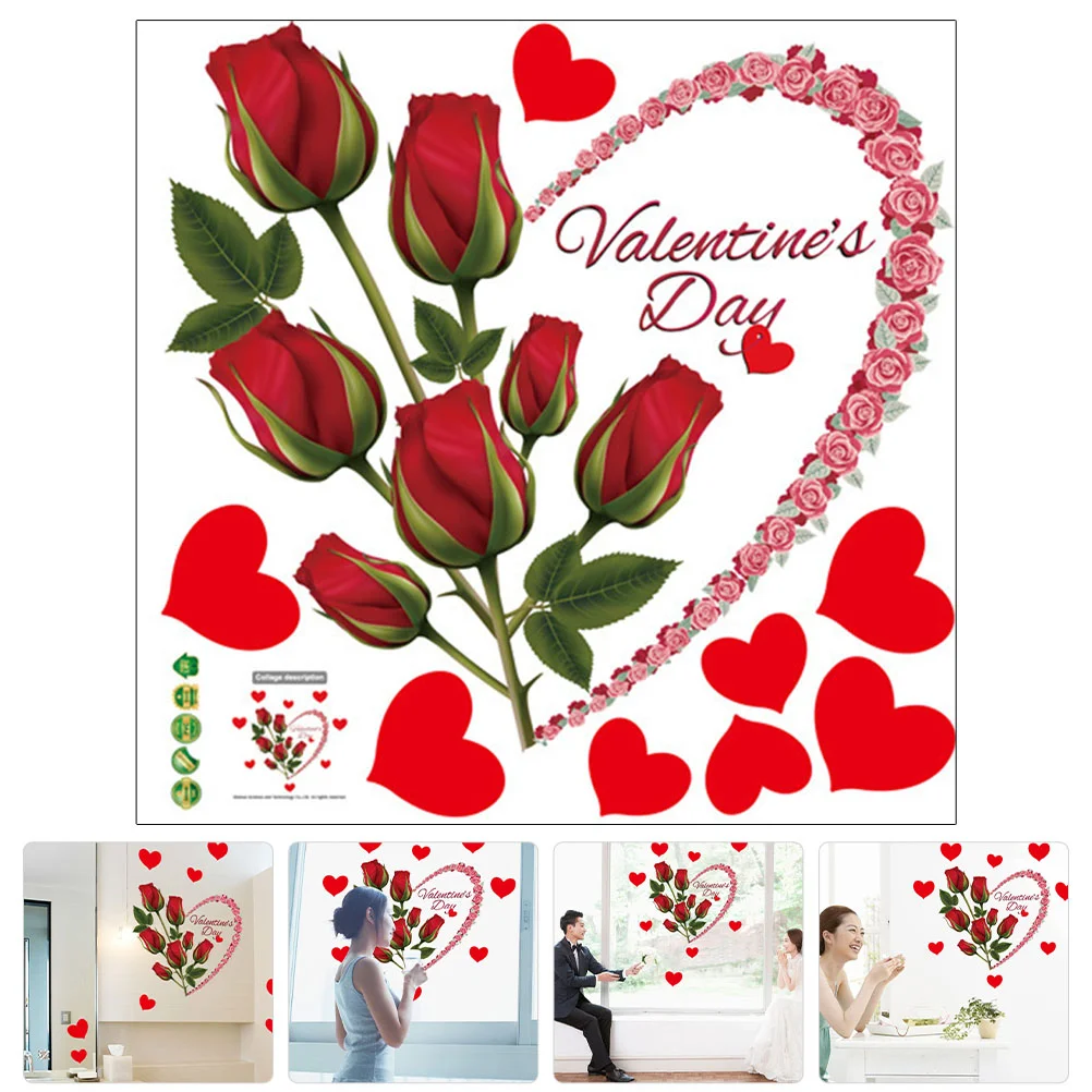 Wall Stickers Decal Decor Removable Valentines Sticker Romantic Decals Red Rose Adhesive Self Flower Bathroom Heart Furniture
Wall Stickers Decal Decor Removable Valentines Sticker Romantic Decals Red Rose Adhesive Self Flower Bathroom Heart Furniture