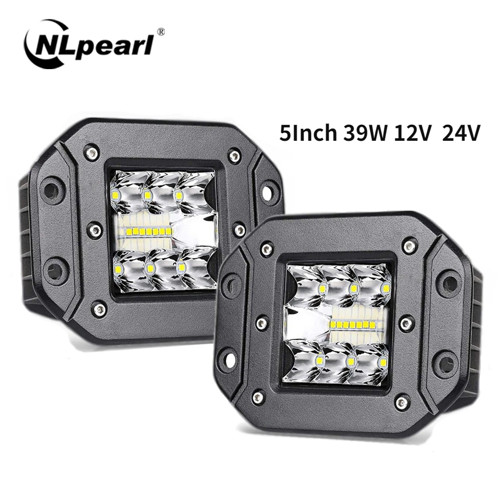 Nlpearl 5INCH Flush Mount 12V 24V 39W LED Work Light Bar OffRoad 4x4 Spot Flood LED Light Bar for Car Boat SUVTruck Jeep ATV
Nlpearl 5INCH Flush Mount 12V 24V 39W LED Work Light Bar OffRoad 4x4 Spot Flood LED Light Bar for Car Boat SUVTruck Jeep ATV