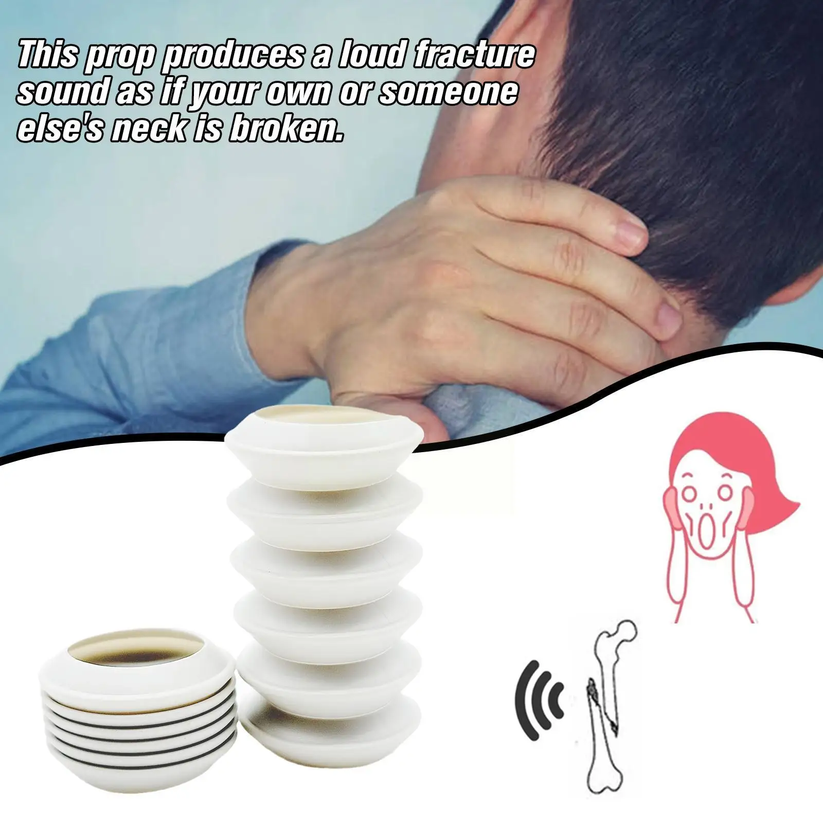 Neck Cracker Gimmick Easy Magic Tricks Halloween Toys For Kids Simulated Fracture Sound Whole Person Spoof Joke Gift Magic S3A5
Neck Cracker Gimmick Easy Magic Tricks Halloween Toys For Kids Simulated Fracture Sound Whole Person Spoof Joke Gift Magic S3A5