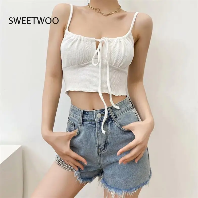 Sexy Backless Women Tank Top Bandage Slim Crop Top Summer 2022 Casual Streetwear Tops Solid High Waist Camisole for Female
Sexy Backless Women Tank Top Bandage Slim Crop Top Summer 2022 Casual Streetwear Tops Solid High Waist Camisole for Female
