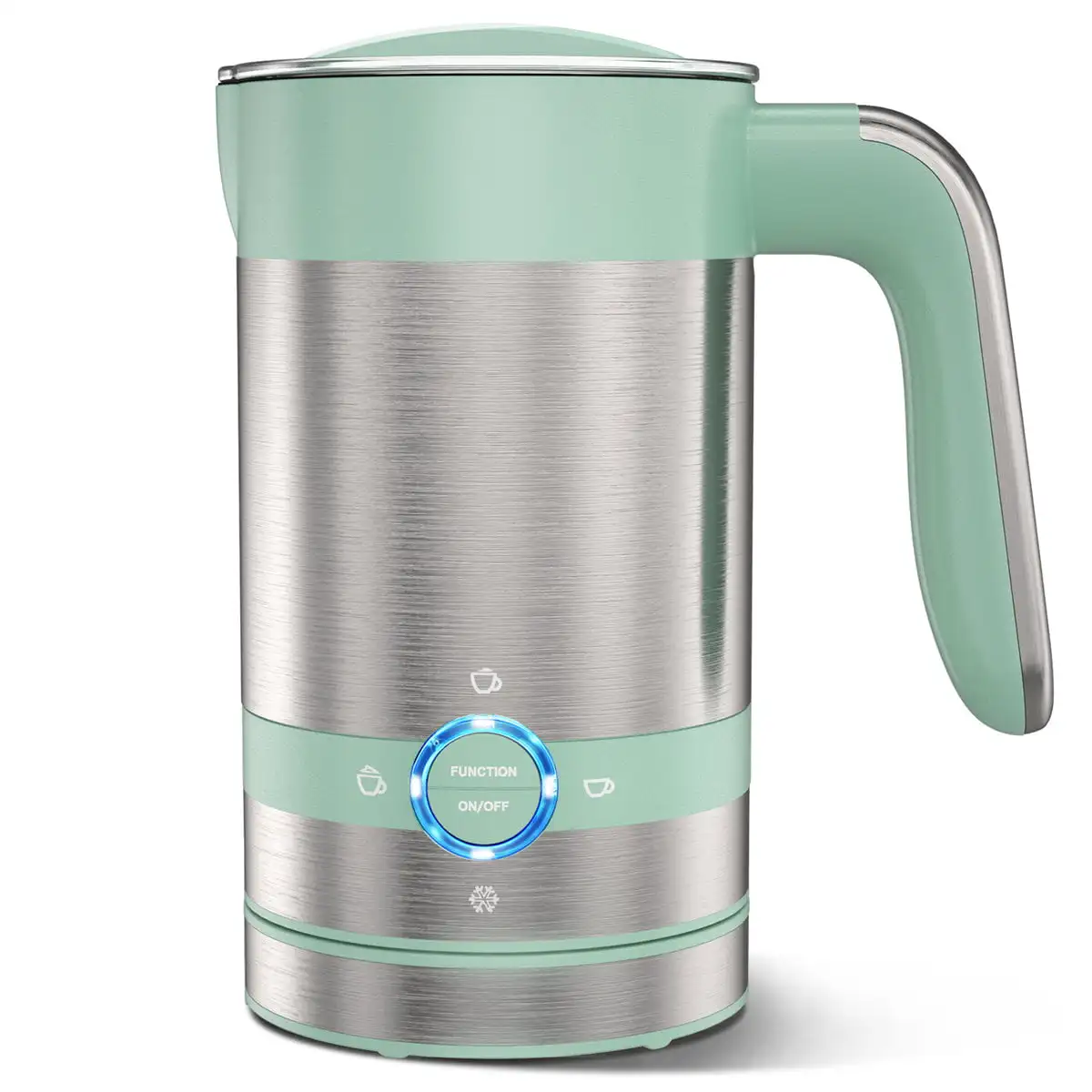 4 in 1 Magnetic Milk Frother, Non-Stick Interior Electric Milk Steamer & Frother 3.4oz/6.8oz, Automatic Foam Maker Hot/Cold Milk
4 in 1 Magnetic Milk Frother, Non-Stick Interior Electric Milk Steamer & Frother 3.4oz/6.8oz, Automatic Foam Maker Hot/Cold Milk