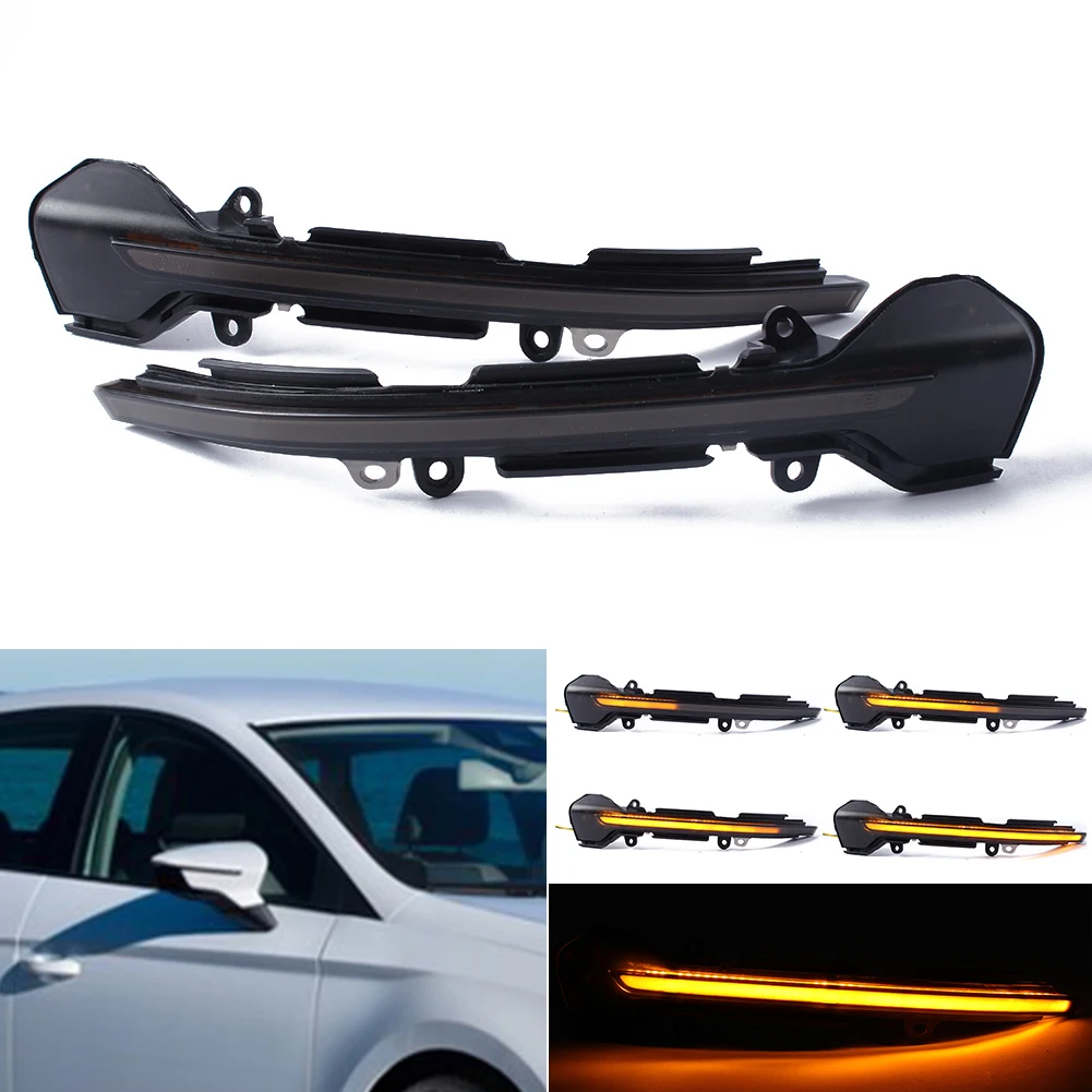 Smoked Black Shell Yellow Streamer Turn Signal Dynamic Mirrors Turn Signal Indicator For SEAT MK3 MK5 KJ1 KJ7 2PCS
Smoked Black Shell Yellow Streamer Turn Signal Dynamic Mirrors Turn Signal Indicator For SEAT MK3 MK5 KJ1 KJ7 2PCS