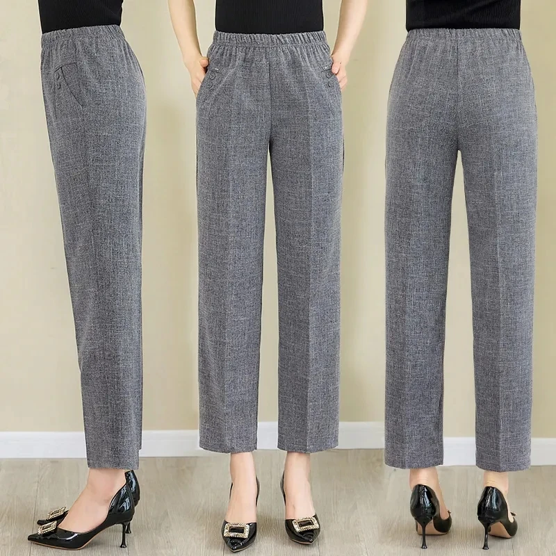 Mother'S Pants 2023 New Spring Summer Women'S Pants Loose Plus Size 5xl Straight Casual Trousers Middle-Aged Women Long Pants
Mother'S Pants 2023 New Spring Summer Women'S Pants Loose Plus Size 5xl Straight Casual Trousers Middle-Aged Women Long Pants