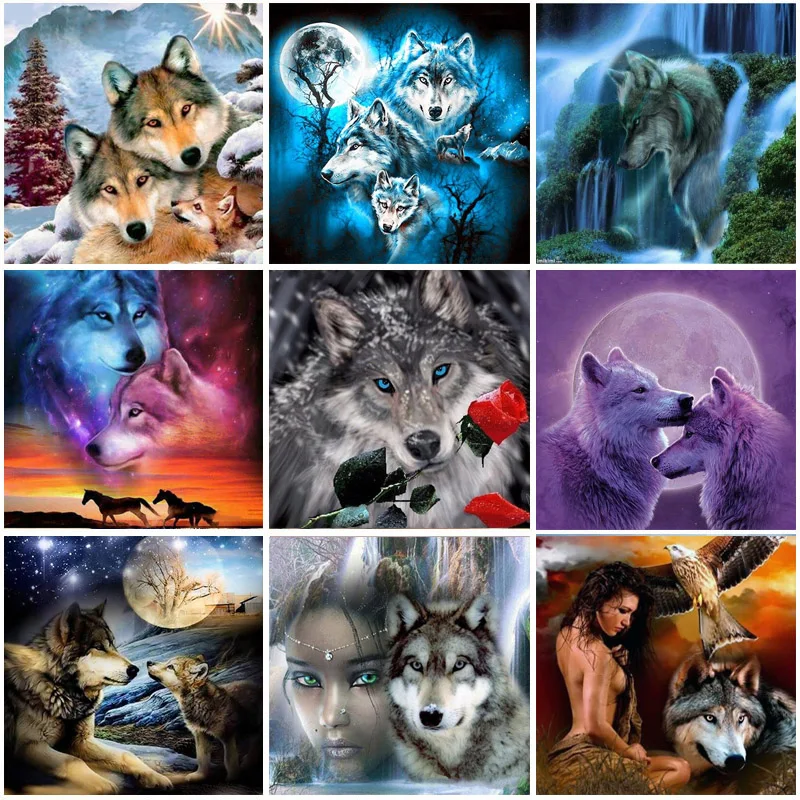 Wolf DIY 5D Diamond Painting Full Round Drill Resin Animal Diamont Embroidery Cross Stitch Home Decor Drop&ship Wall Art 
Wolf DIY 5D Diamond Painting Full Round Drill Resin Animal Diamont Embroidery Cross Stitch Home Decor Drop&ship Wall Art