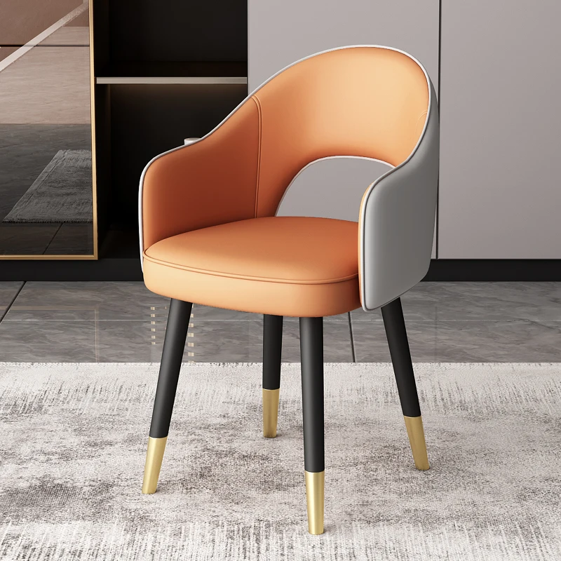 Office Makeup Dining Chair Balcony Indoor Modern Armrest Dining Chair Comfortable Fergonomic Sillas De Comedor Luxury Furnitures 
Office Makeup Dining Chair Balcony Indoor Modern Armrest Dining Chair Comfortable Fergonomic Sillas De Comedor Luxury Furnitures