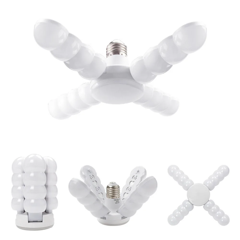 LED Garage Lights Foldable E27 Bulb Fan Blades Deformable Workshop Warehouse Ceiling Lighting 6500K AC85-265V
LED Garage Lights Foldable E27 Bulb Fan Blades Deformable Workshop Warehouse Ceiling Lighting 6500K AC85-265V