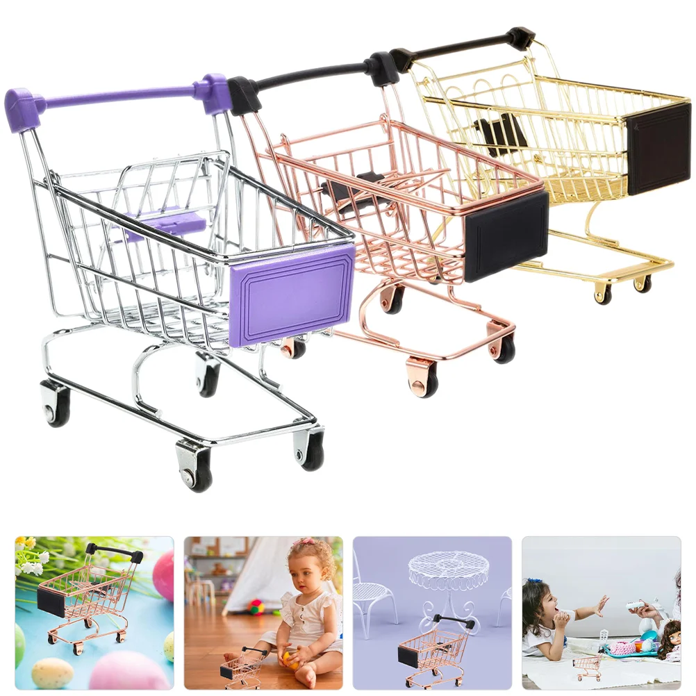 3 Pcs Mini Shopping Cart Face Sponge Makeup Miniature Shopping Cart Storage Toy Grocery Cart Metal Tiny Shopping Cart Office
3 Pcs Mini Shopping Cart Face Sponge Makeup Miniature Shopping Cart Storage Toy Grocery Cart Metal Tiny Shopping Cart Office