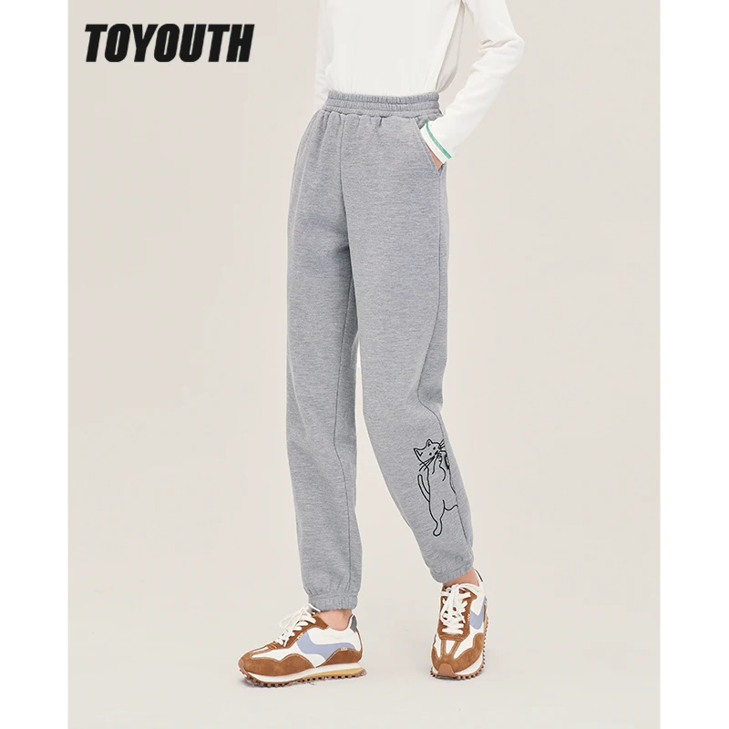 Toyouth Women Fleece Sweatpants 2022 Winter Elastic Waist Straight Long Trousers Cat Print Gray Warm Casual Sport Pants
Toyouth Women Fleece Sweatpants 2022 Winter Elastic Waist Straight Long Trousers Cat Print Gray Warm Casual Sport Pants