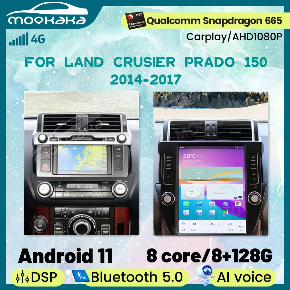 Car Radio DVD Player For Land Crusier Prado 150 2014 2015 2016 2017 Android Auto Tesla Style Carplay Stereo Head Unit GPS Navi
Car Radio DVD Player For Land Crusier Prado 150 2014 2015 2016 2017 Android Auto Tesla Style Carplay Stereo Head Unit GPS Navi