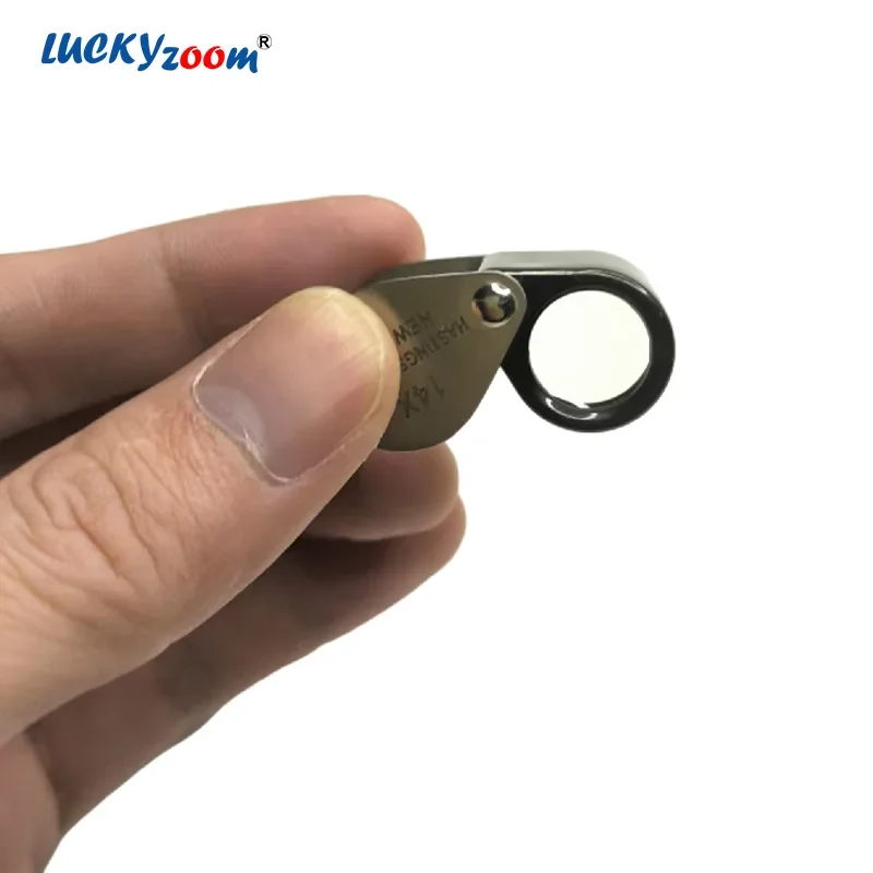 Foldable 14X Jeweler Magnifying Glass Aluminum Mini Magnifier Foldable Pocket Jewelry Loupe Portable Handheld Reading Lupa
Foldable 14X Jeweler Magnifying Glass Aluminum Mini Magnifier Foldable Pocket Jewelry Loupe Portable Handheld Reading Lupa