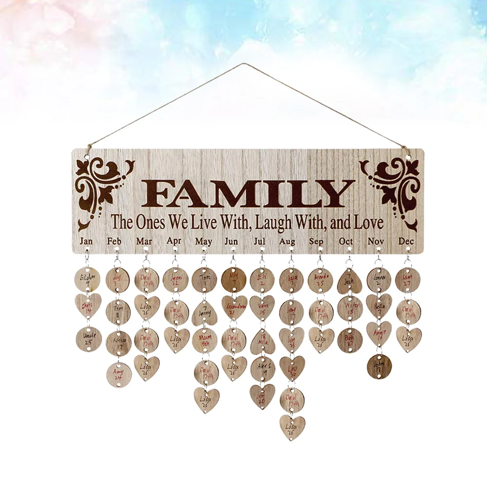 1 Pc Calendar Pendant Heart and Round Shape Decorative Hanging Plaque Reminder Board for Walls
1 Pc Calendar Pendant Heart and Round Shape Decorative Hanging Plaque Reminder Board for Walls