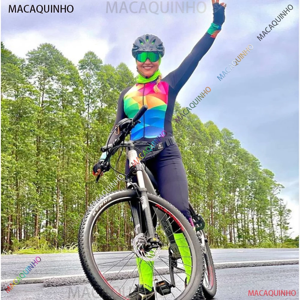 Женский велосипедный комбинезон с длинным рукавом, комплект одежды для триатлона и горного велосипеда, 2023
Женский велосипедный комбинезон с длинным рукавом, комплект одежды для триатлона и горного велосипеда, 2023