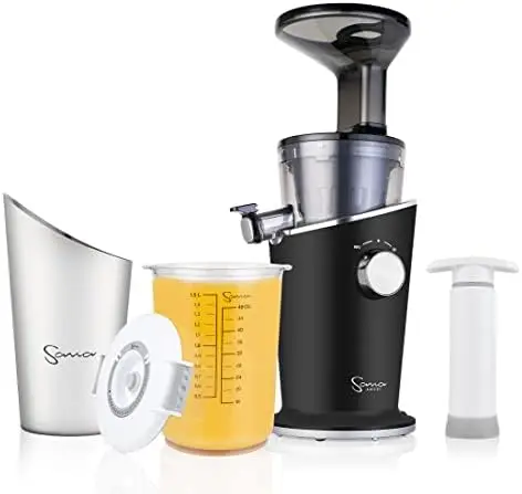 Easy Clean Vertical Juicer - Low Speed 43 RPM - Quiet - 15 Year Warranty Carrots Celery Wheatgrass Greens (Red)
Easy Clean Vertical Juicer - Low Speed 43 RPM - Quiet - 15 Year Warranty Carrots Celery Wheatgrass Greens (Red)