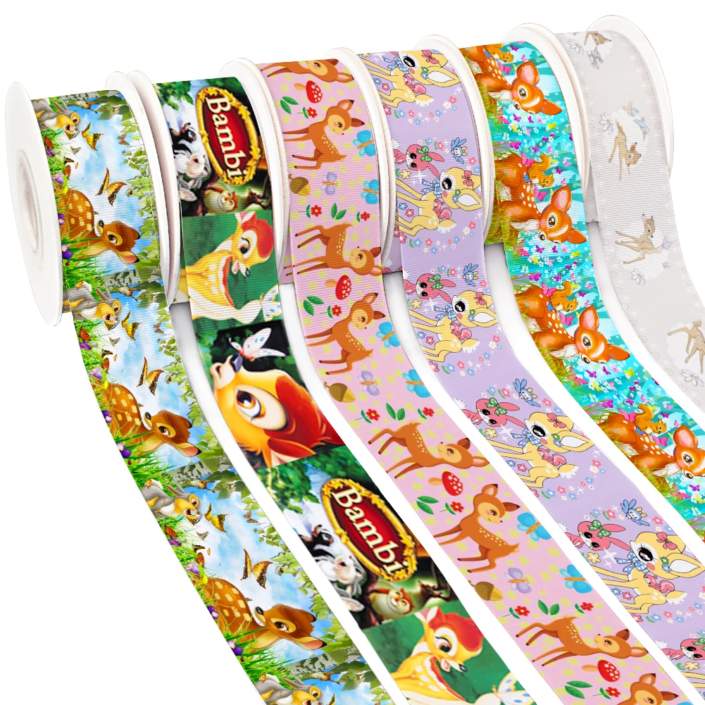 10yards Grosgrain Ribbon Disney Cartoon Bambi 25MM 38MM Satin Ribbon for Cheer Bows DIY Girl Headwear Hair Bows
10yards Grosgrain Ribbon Disney Cartoon Bambi 25MM 38MM Satin Ribbon for Cheer Bows DIY Girl Headwear Hair Bows