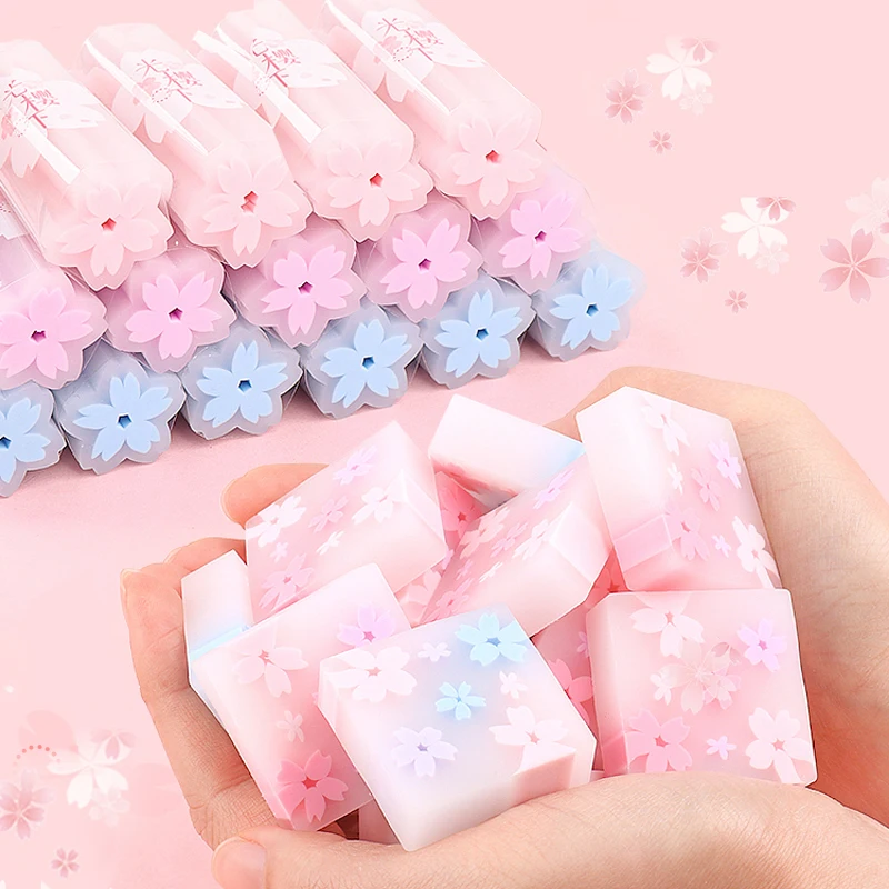 Cherry 2B Eraser Material Escolar Kawaii Stationery Cute Pink Cherry blossoms Eraser School Supplies Papelaria Gift for Student
Cherry 2B Eraser Material Escolar Kawaii Stationery Cute Pink Cherry blossoms Eraser School Supplies Papelaria Gift for Student