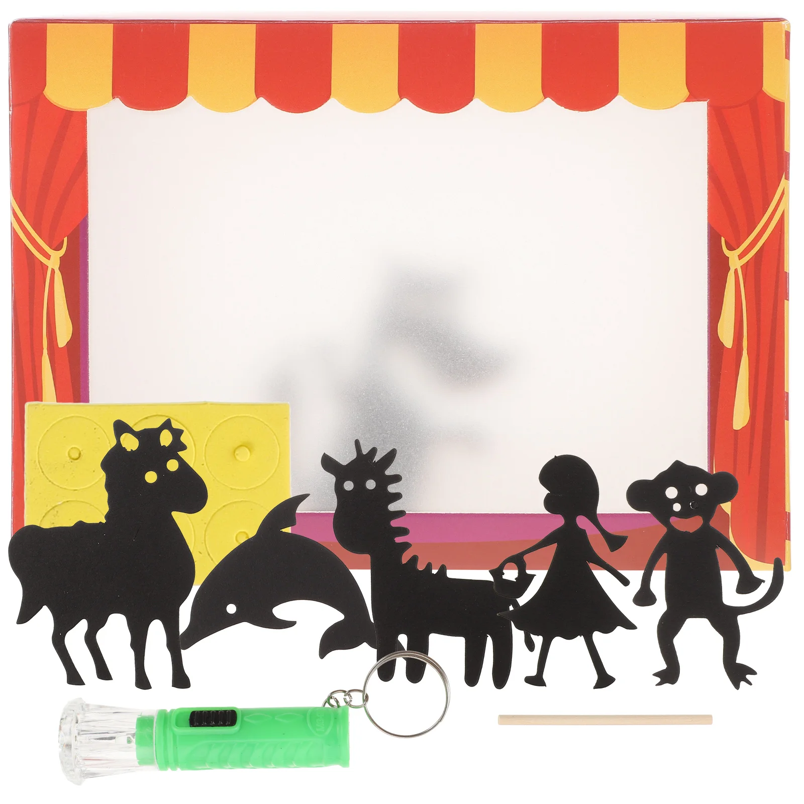 

DIY Puppet Show - Kids Plaything Puppets Kit Chinese Puppetry Kindergarten Shadow Prop Plastic Handmade Pupils