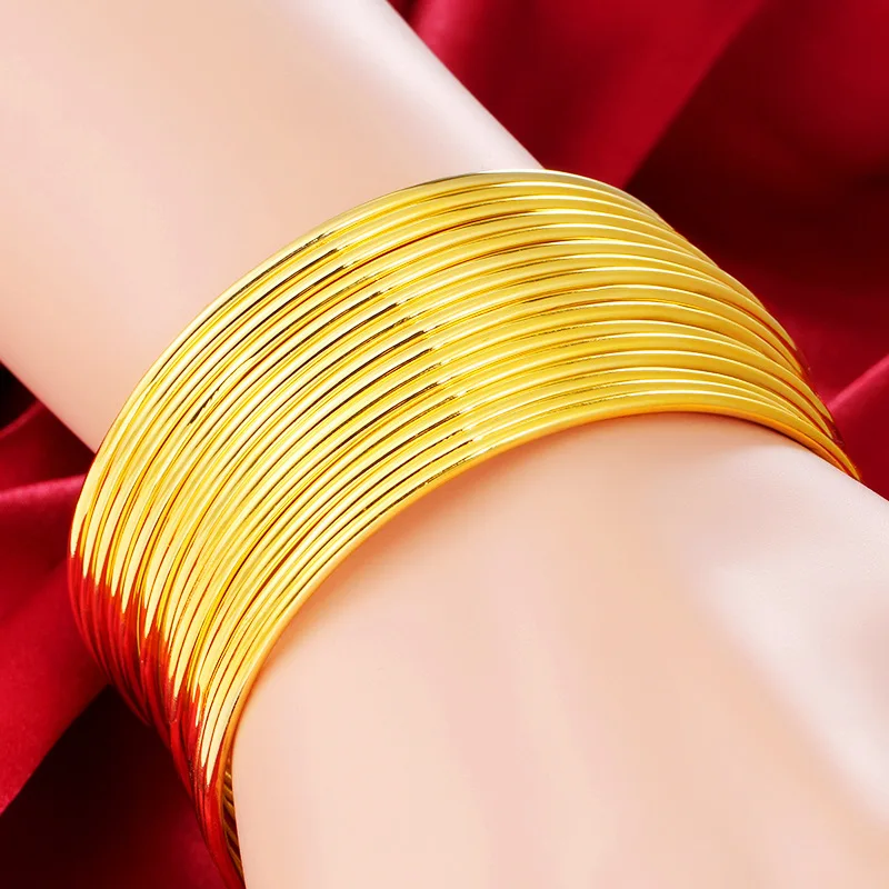 2019 Hot Fashion No Fade Minimalism Delicate 65cm Diameter Gold Bangle Fine Jewelry for Girls
2019 Hot Fashion No Fade Minimalism Delicate 65cm Diameter Gold Bangle Fine Jewelry for Girls
