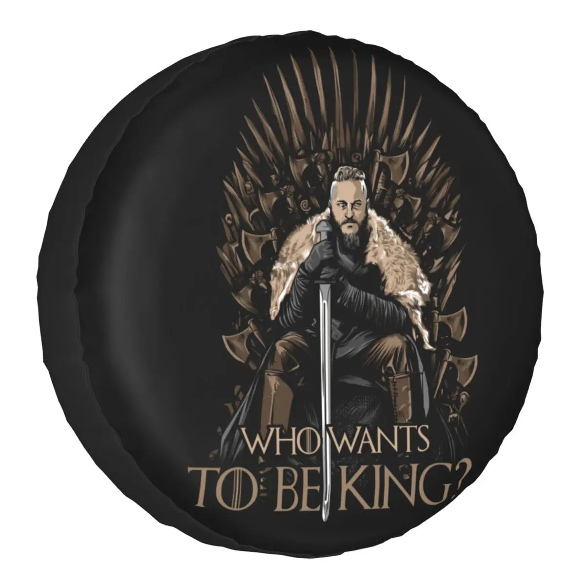 Viking King Spare Tire Cover for Prado Pajero Jeep Ragnar Lothbrok 4WD 4x4 Trailer Car Wheel Protector 14-17 Inch
Viking King Spare Tire Cover for Prado Pajero Jeep Ragnar Lothbrok 4WD 4x4 Trailer Car Wheel Protector 14-17 Inch
