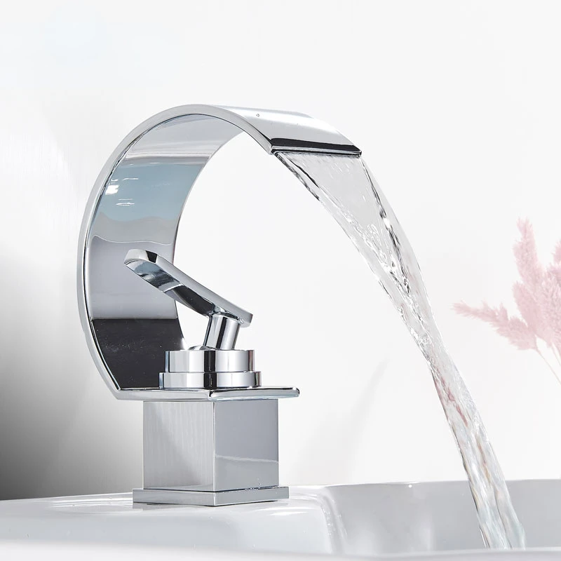 Faucet Waterfall Bathroom Crane Tap Hot Cold Kitchen Mixer Deck Mounted Chrome Brushed Nickel ORB Finished
Faucet Waterfall Bathroom Crane Tap Hot Cold Kitchen Mixer Deck Mounted Chrome Brushed Nickel ORB Finished