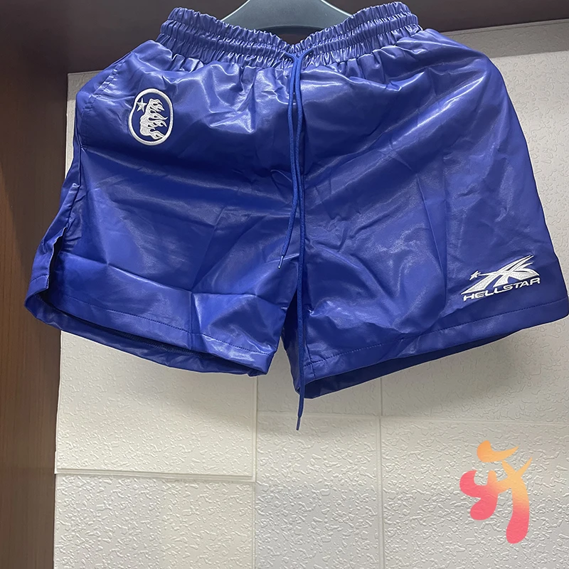 New Blue Hellstar Shorts High Quality Leather Embroidered Letter Flame Pant Original Label Men Women Casual Hell Star Gym Shorts
New Blue Hellstar Shorts High Quality Leather Embroidered Letter Flame Pant Original Label Men Women Casual Hell Star Gym Shorts