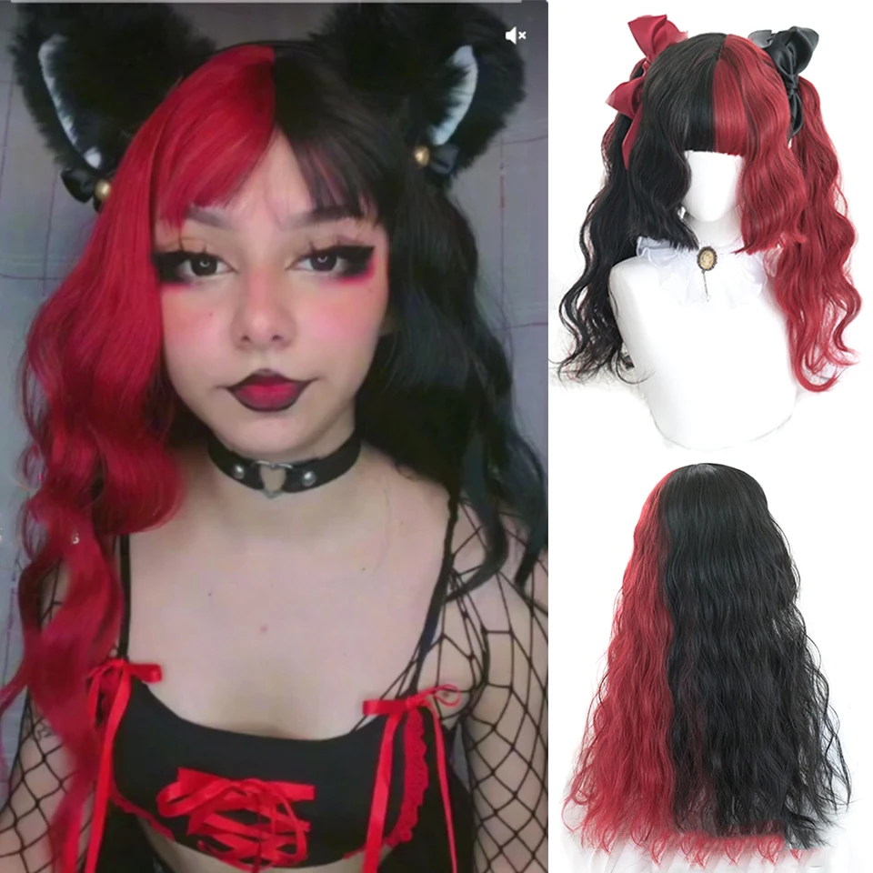 HOUYAN Long straight hair wig female synthetic bangs purple black two colors blue pink wig high temperature resistance
HOUYAN Long straight hair wig female synthetic bangs purple black two colors blue pink wig high temperature resistance