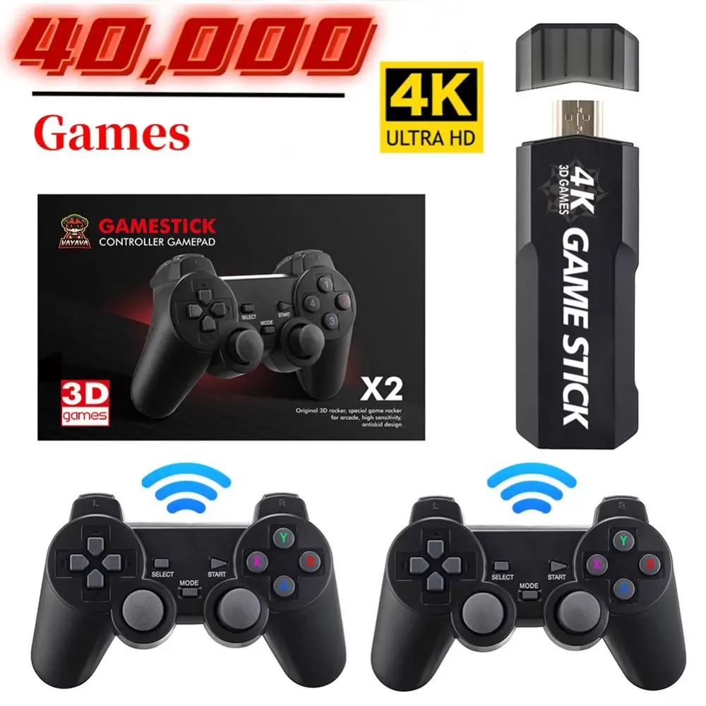 Консоль игровая 4K HD, 2,4 ГГц, два беспроводных контроллера для PS1/FC/GBA, Ретро ТВ, 40000 мини-игр, 128 ГБ
Консоль игровая 4K HD, 2,4 ГГц, два беспроводных контроллера для PS1/FC/GBA, Ретро ТВ, 40000 мини-игр, 128 ГБ