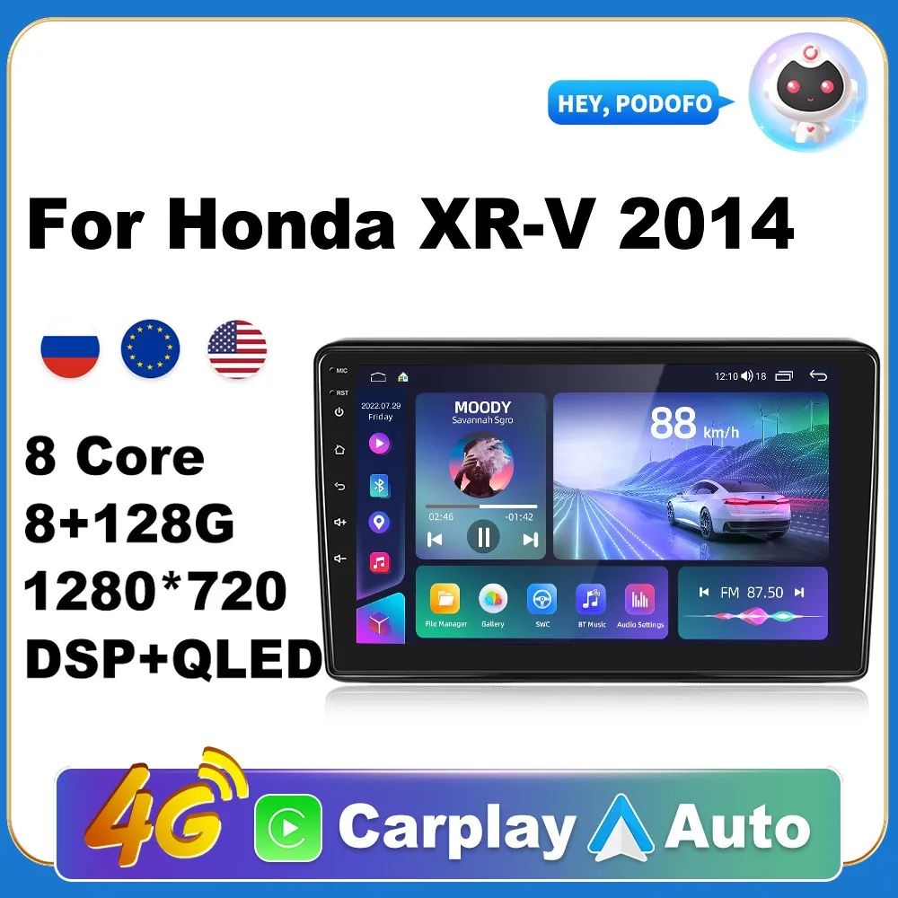 Car Android CarPlay Radio Multimedia Player For Honda XR-V 2014 2 Din Autoradio Video AI Voice 4G WiFi 2din
Car Android CarPlay Radio Multimedia Player For Honda XR-V 2014 2 Din Autoradio Video AI Voice 4G WiFi 2din