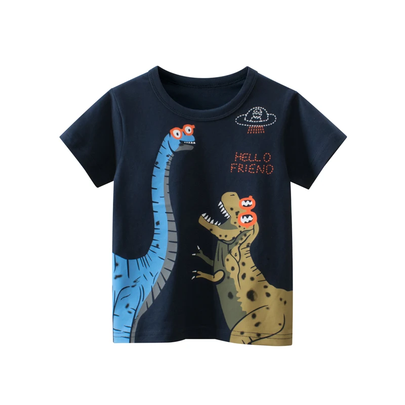 Children's Clothing boys Short Sleeve T-shirt Pattern kids Cartoons Dinosaur Cotton Sweater clothes boys t shirt For Summer
Children's Clothing boys Short Sleeve T-shirt Pattern kids Cartoons Dinosaur Cotton Sweater clothes boys t shirt For Summer