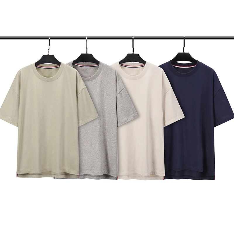 TB THOM T Shirt For Men Classic Pure Cotton O-neck Solid Tops Women 23ss Summer New Arrival Korean Fashion Casual Tees
TB THOM T Shirt For Men Classic Pure Cotton O-neck Solid Tops Women 23ss Summer New Arrival Korean Fashion Casual Tees
