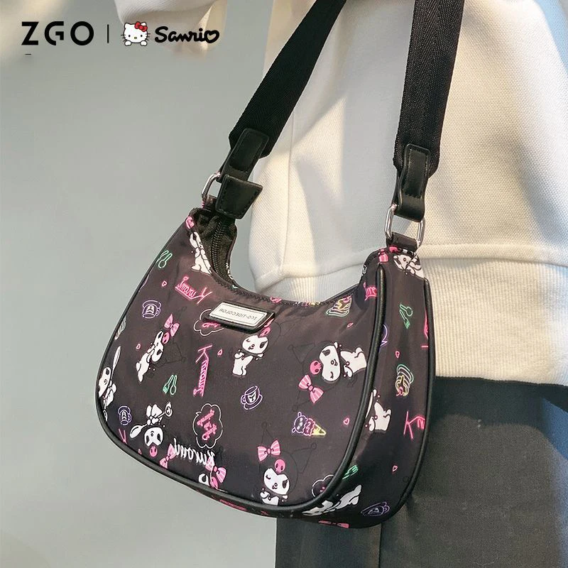 Kawaii Hello Kitty Kuromi Armpit Bag Anime Cartoon Sanrio Kulomi Female Versatile Handbag Travel Carry-On Bag Girls Gift
Kawaii Hello Kitty Kuromi Armpit Bag Anime Cartoon Sanrio Kulomi Female Versatile Handbag Travel Carry-On Bag Girls Gift