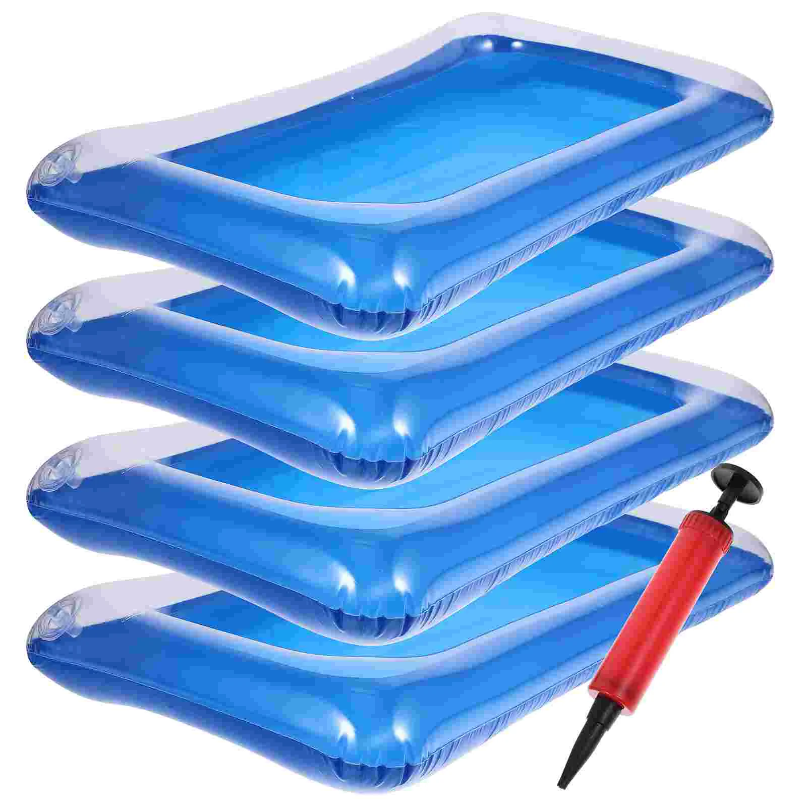 

Inflatable Serving Bar Salad Ice Tray Buffet Serving Trays Inflatable Sand Table Hot Tub Drink Holder Food Floating