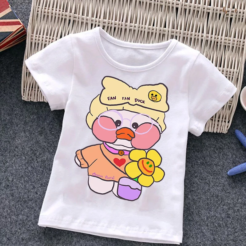 LaLafanfan T Shirts Kids Clothes Cute Duck Tshirts Children T-shirt Girls Cafe Duck Shirts Summer Short Sleeve clothes Girl Top
LaLafanfan T Shirts Kids Clothes Cute Duck Tshirts Children T-shirt Girls Cafe Duck Shirts Summer Short Sleeve clothes Girl Top