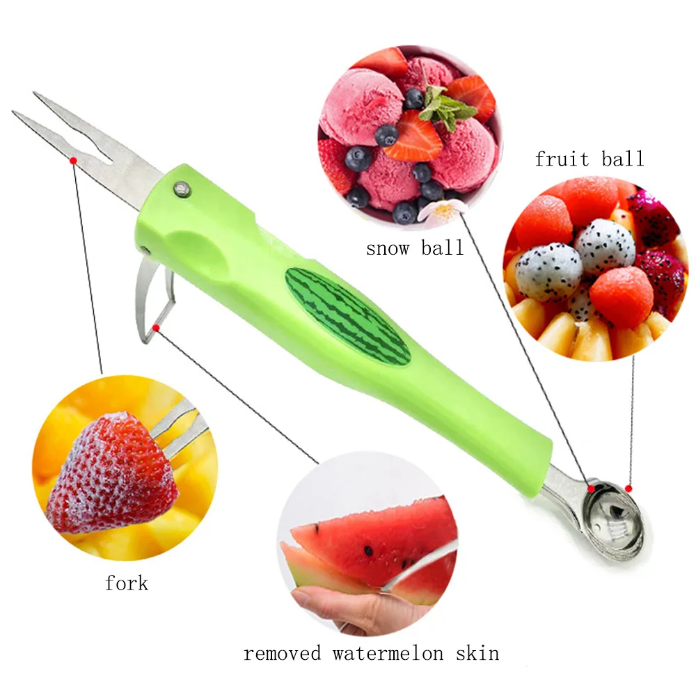 Multifunction 304 Stainless Steel Kitchen Watermelon Fruit Cutter Slicer 3 in 1 Watermelon Splitter Pulp Spoon Fruit Ball Digger
Multifunction 304 Stainless Steel Kitchen Watermelon Fruit Cutter Slicer 3 in 1 Watermelon Splitter Pulp Spoon Fruit Ball Digger
