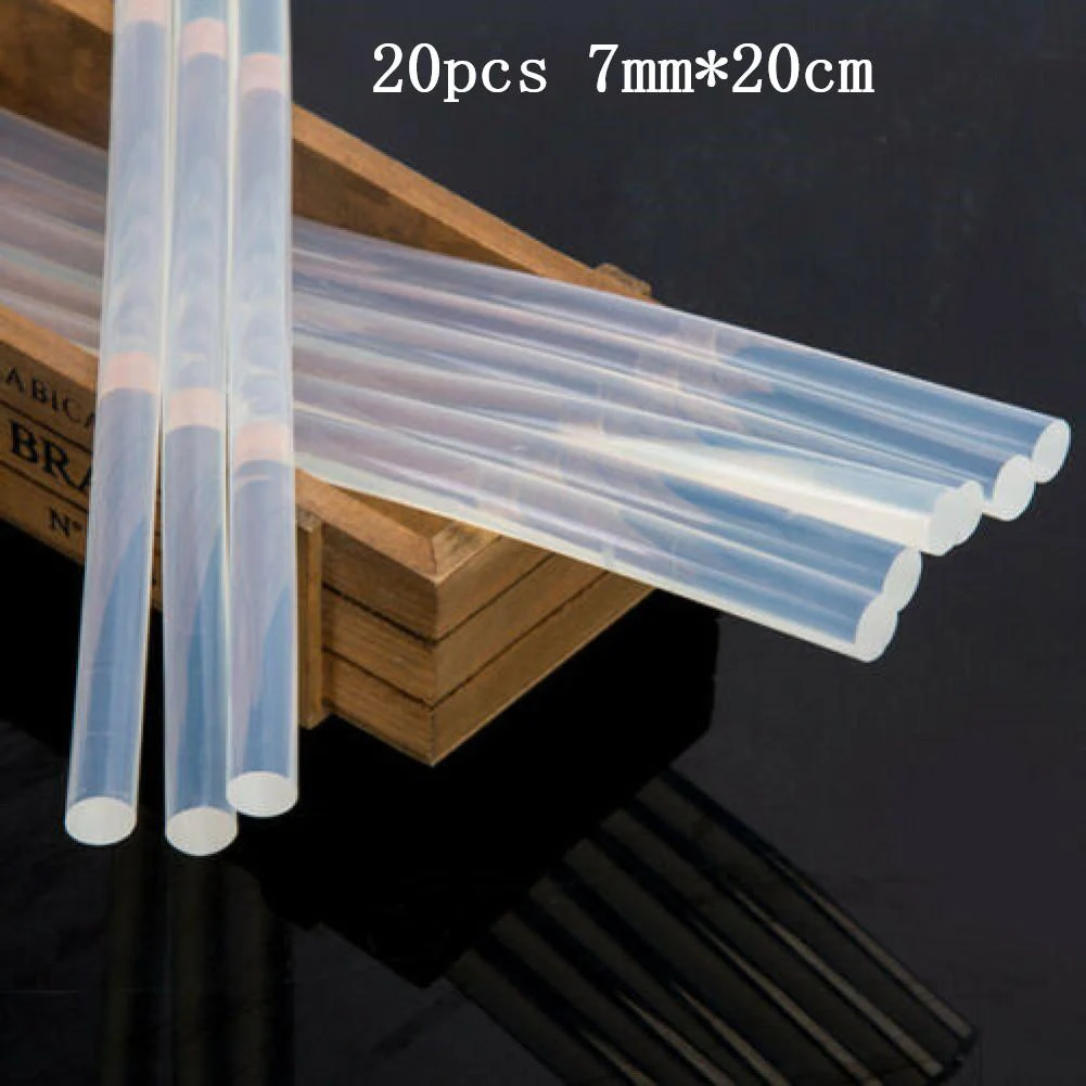 20pcs 10cm 20cm White Transparent Hot Melt Glue Stick 7mm 11mm Super Sticky EVA Super Glue High Temperature Plastic Glue
20pcs 10cm 20cm White Transparent Hot Melt Glue Stick 7mm 11mm Super Sticky EVA Super Glue High Temperature Plastic Glue