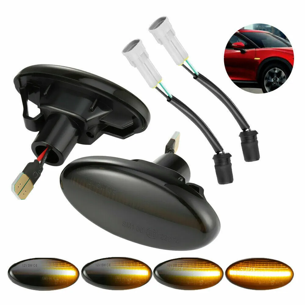 Durable High Quality Turn Signal Lights LED 12V Lamp 18 SMD Sequential 2835 Side Marker 2X Smoke 3W Error Free
Durable High Quality Turn Signal Lights LED 12V Lamp 18 SMD Sequential 2835 Side Marker 2X Smoke 3W Error Free