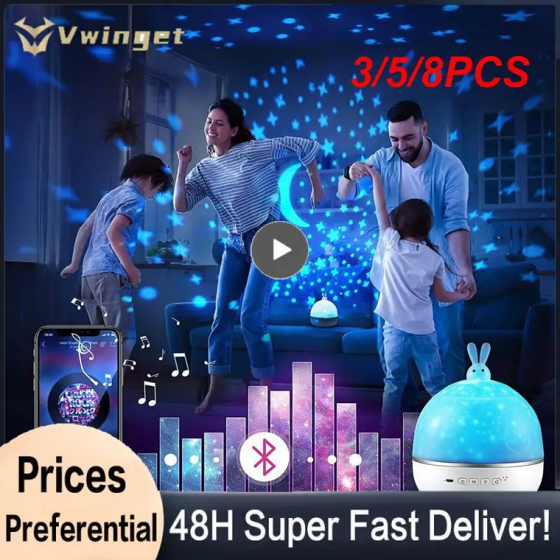 3/5/8PCS Children's Room Star Night Light Projector Bedroom Movie Led Lighting Night Light Music Baby Projecto
3/5/8PCS Children's Room Star Night Light Projector Bedroom Movie Led Lighting Night Light Music Baby Projecto
