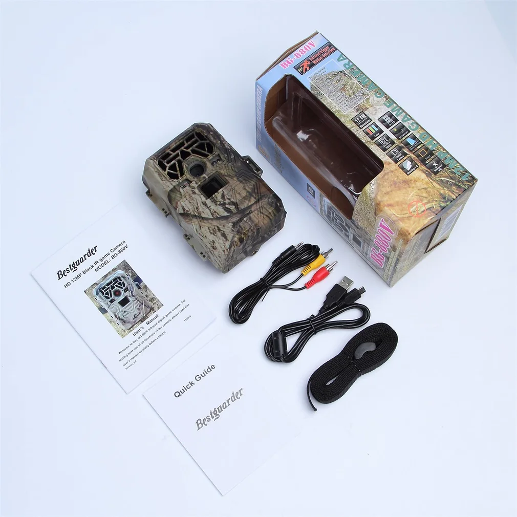 

BG-880V 1080P 12 MP IR Game & Trail Hunting Camera with 2.0" Color Viewer TFT LCD Night Ecological Monitoring