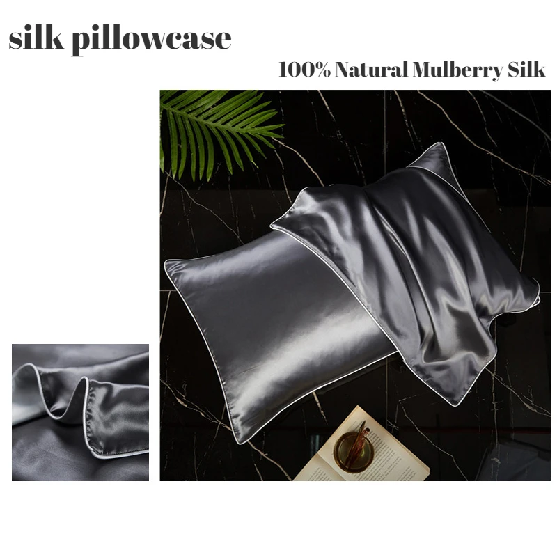 Silk Pillowcase 100% Natural Mulberry Silk 1 PC Set Comfortable Bedding Pillow Solid Color For Bedrooms Home Decoration 48*72cm
Silk Pillowcase 100% Natural Mulberry Silk 1 PC Set Comfortable Bedding Pillow Solid Color For Bedrooms Home Decoration 48*72cm