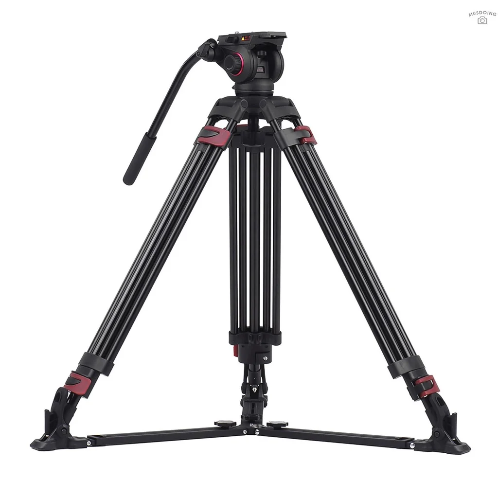 Professional Photography 3 Sections Tripod Stand Aluminum Alloy with 360 Panorama Fluid Hydraulic Bowl Head Max. Height 170cm
Professional Photography 3 Sections Tripod Stand Aluminum Alloy with 360 Panorama Fluid Hydraulic Bowl Head Max. Height 170cm