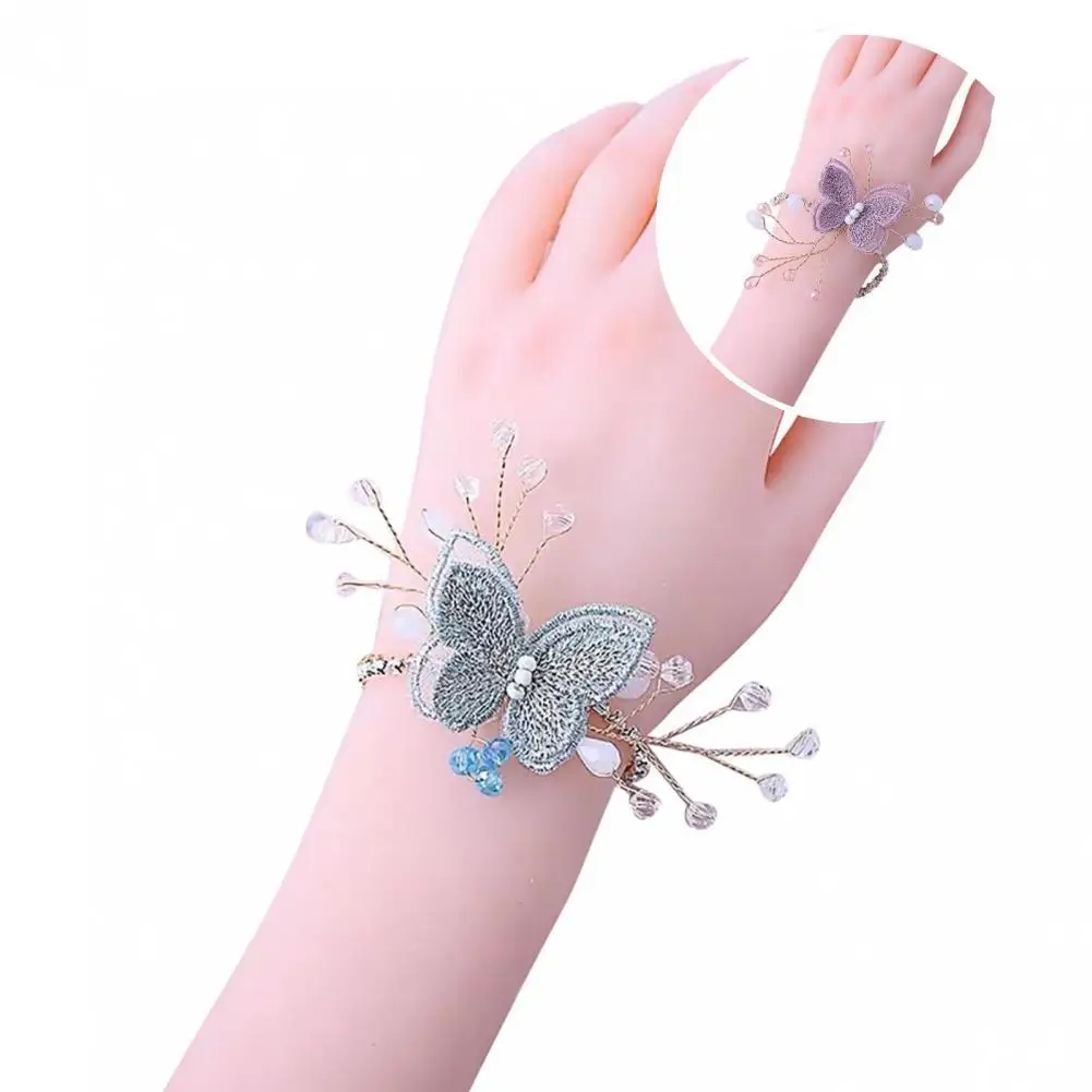 Beautiful Artificial Butterfly Wrist Corsage Flower Colored Glaze Wrist Flower Bracelet Elegant for Wedding Prom Party
Beautiful Artificial Butterfly Wrist Corsage Flower Colored Glaze Wrist Flower Bracelet Elegant for Wedding Prom Party