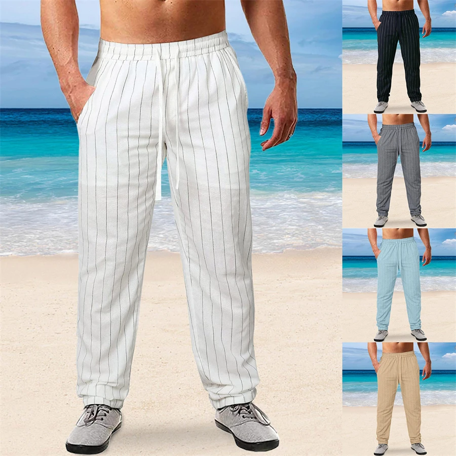 2023 New Men's Cotton Linen Pants Male Summer Breathable streak Linen Trousers Fitness Streetwear M-3XL Men's Clothing
2023 New Men's Cotton Linen Pants Male Summer Breathable streak Linen Trousers Fitness Streetwear M-3XL Men's Clothing