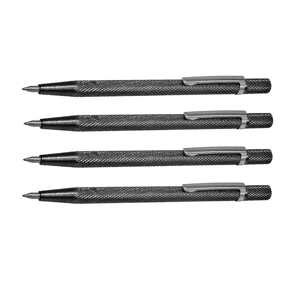 

4PCS Metal Tile Cutting Pen For Tile Cutting For Ceramic Wood Carving Tungsten Carbide Tip Scriber Pen Marking Engraving Pen