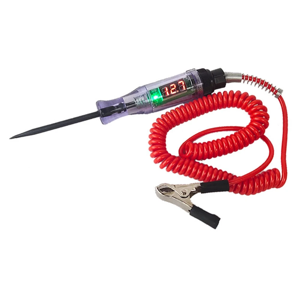 Automobile Diagnostic Tools 3V 6V 12V 24V DC Car Truck Voltage Circuit Tester Digital Display Long Probe Pen Light Bulb
Automobile Diagnostic Tools 3V 6V 12V 24V DC Car Truck Voltage Circuit Tester Digital Display Long Probe Pen Light Bulb