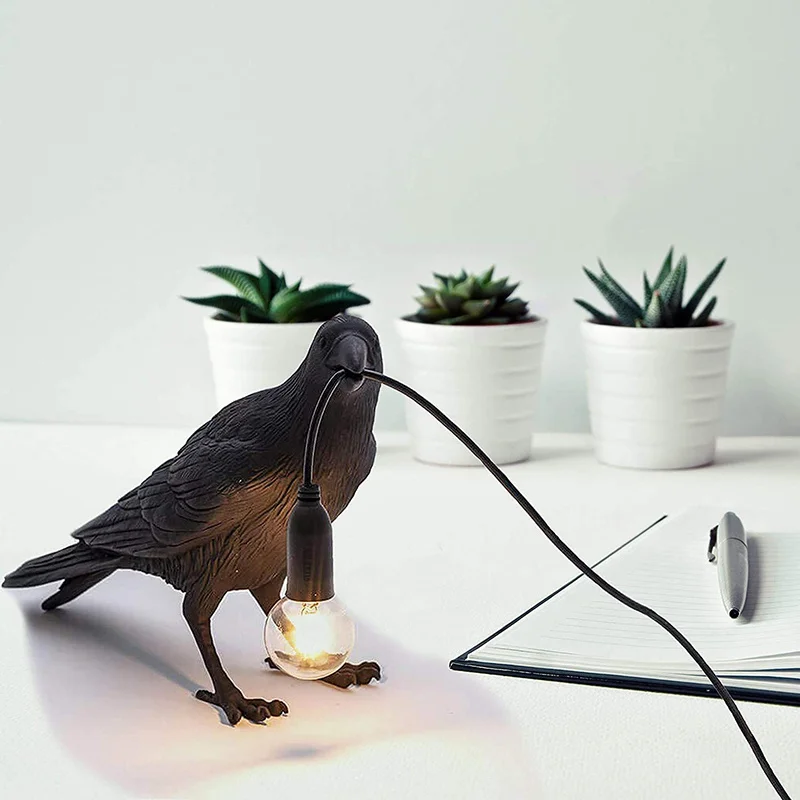Resin Lamp Furnishings Decorative Bedroom Light Wall Night Lamp Lucky Room Bird Crow Wall Lamp Table Living Home Lamp Bedside
Resin Lamp Furnishings Decorative Bedroom Light Wall Night Lamp Lucky Room Bird Crow Wall Lamp Table Living Home Lamp Bedside